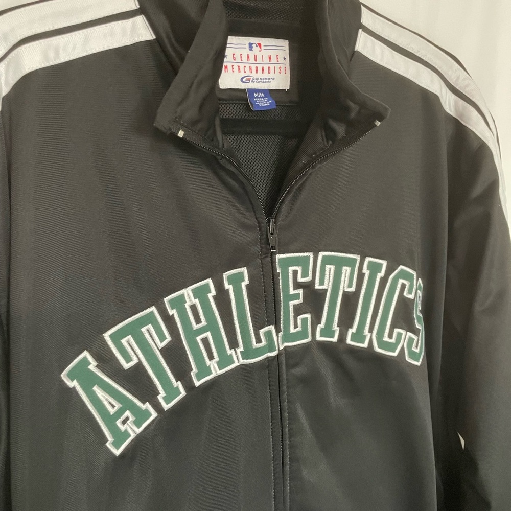 MLB Genuine Merchandise | Black Oakland Athletics zip up jacket